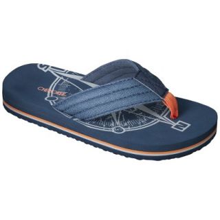 Boys Cherokee Porter Flip Flop Sandals   Navy XL