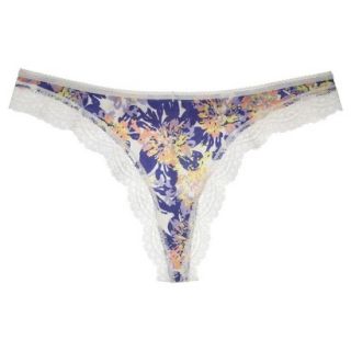 Gilligan & OMalley Womens Modal With Lace Thong   Violet Storm L