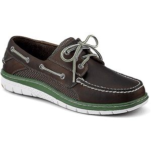 Sperry Top Sider Mens Billfish Ultralite 3 Eye Brown Green Shoes, Size 12 M   1048875