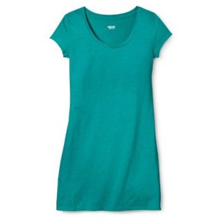 Mossimo Supply Co. Juniors T Shirt Dress   Biscayne Turquoise S(3 5)