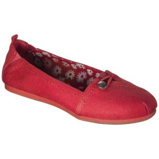 Womens Mad Love Lynn Canvas Loafer   Red 8