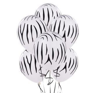 Zebra Stripes Printed Balloons