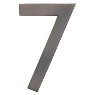 Architectural Mailbox 4 Cast Floating House Number 7 Dark Aged Copper
