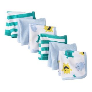 JUST ONE YOU Made by Carters Newborn Boys 6 Piece Washcloth Set   Blue