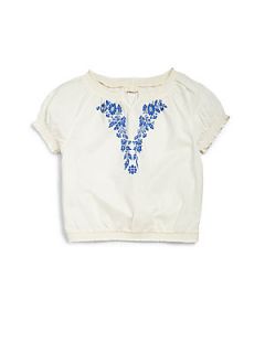 True Religion Toddlers & Little Girls Peasant Blouse   White