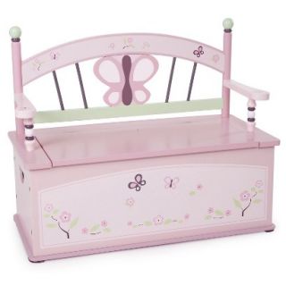 Levels of Discovery Sugar Plum Toy Box Bench
