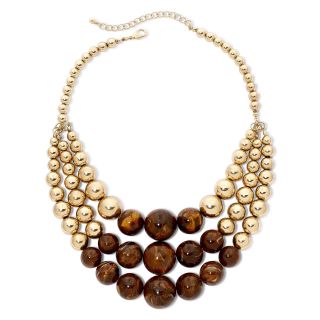 MIXIT Mixit Layered Triple Strand Necklace, Brown