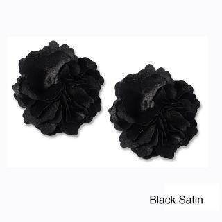 Womens Gia Satin Floral Shoe Clips