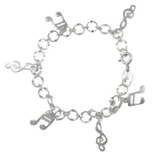 Sterling Silver Music Bracelet