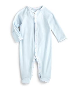 Ralph Lauren Infants Cotton Jersey Coverall   Pearl Blue