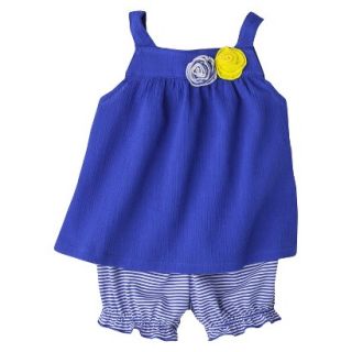 Just One YouMade by Carters Newborn Girls 2 Piece Set   Rosette Blue 9 M