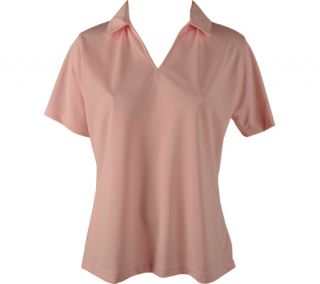 Womens Willow Pointe Performance Polo Shirt   Pink Short Sleeve Shirts