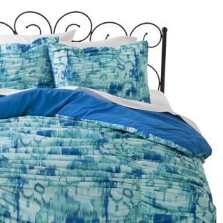 Xhilaration Abstract Texture Comforter Set   Blue (Twin XL)