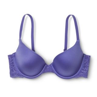 Self Expressions By Maidenform Womens Lace Wing Demi Bra 5648   Blue 38C