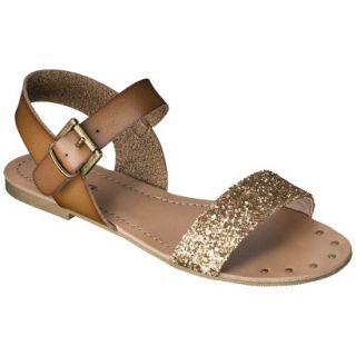 Womens Mossimo Supply Co. Lakitia Sandals   Gold Glitter 5 6