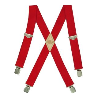 Dickies Work Suspenders, Red, Mens