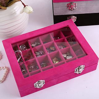24 Piece Wood Womens Large Storage Jewelry Box