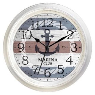 Anchor Decorative Clock   White