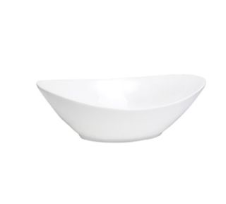 Cal Mil 135 oz Oval Bowl   Porcelain, Bright White