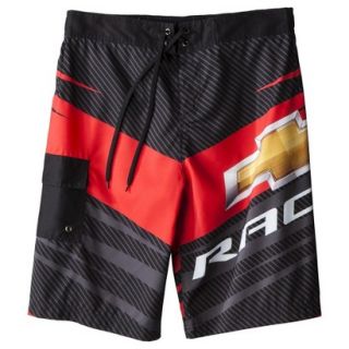 Mens 11 Chevrolet Black and Red Racing Boardshort   M