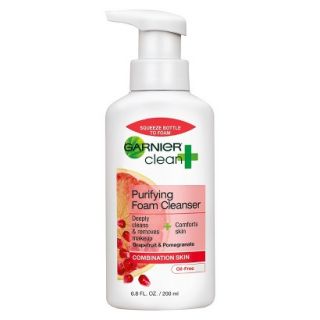Garnier Clean + Purifying Foam Cleanser For Combination Skin   6.8 oz