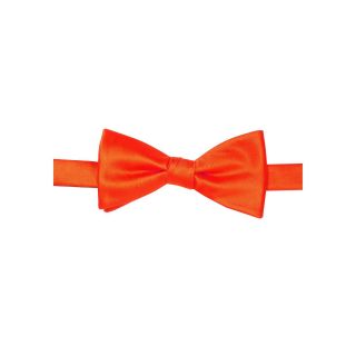 Stafford Jewel Tone Bow Tie, Orange, Mens