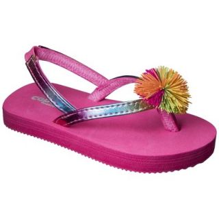 Toddler Girls Koosh Ball Flip Flop Sandals   Pink 8 9