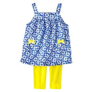 Just One YouMade by Carters Newborn Girls 2 Piece Set   Blue/Yellow NB