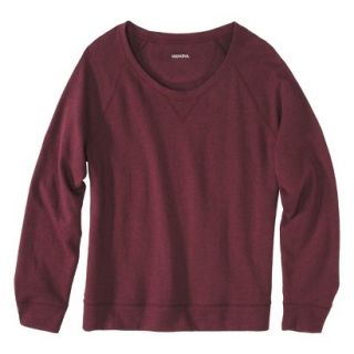 Merona Womens Plus Size Long Sleeve Pullover Top   Red 3