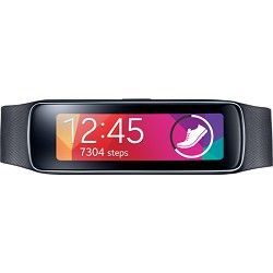 Samsung Gear Fit Dust and Water Resistant Black Watch with Heart Rate Sensor