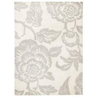 Threshold Wool Floral Area Rug   Shell (7x10)