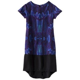 Mossimo Womens Short Sleeve Shift Dress   Deco Print XL