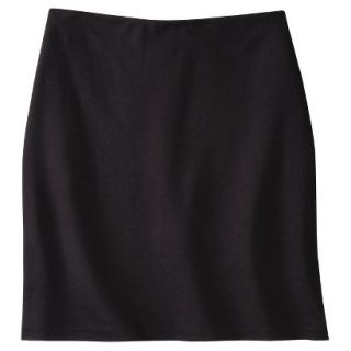 Mossimo Womens Plus Size Ponte Pencil Skirt   Black 2