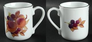 Royal Worcester Evesham Gold (Porcelain) Mug, Fine China Dinnerware   Porcelain,
