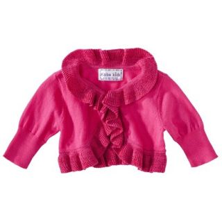 Infant Toddler Girls Ruffle Cardigan   Pink 4T