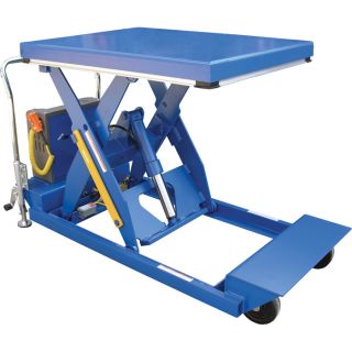 Vestil Portable Scissor Lift Table   1000 lb. Capacity, 46 Inch Raised Height,
