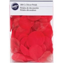 Petals W/organza 300/pkg red