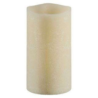 Lava Textured Candle   Bisque (3x6)