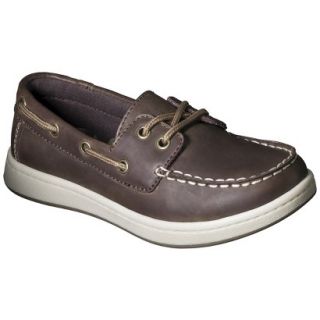 Boys Cherokee Fitz Genuine Leather Boat Shoes   Brown 13