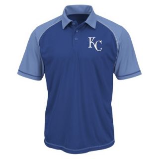 MLB Mens Kansas City Royals Synthetic Polo T Shirt   Blue (S)
