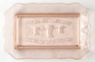 Tiara Animals & Figurines Pink Our Daily Bread Tray   Crystal Figurines & Giftwa
