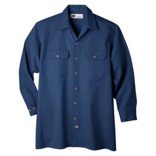 Dickies Mens Relaxed Fit Heavy Weight Cotton Work Shirt   Dark Navy M