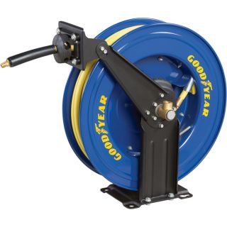 Goodyear Retractable Air Hose Reel with Hose   3/8 Inch x 50ft., Model 46731