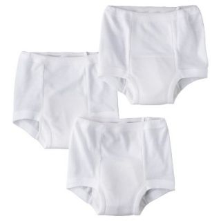 Gerber Onesies Toddler 3 Pack Training Pant   White 2T