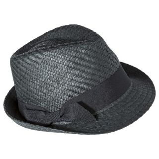 Merona Fedora Hat with Bow Sash   Black