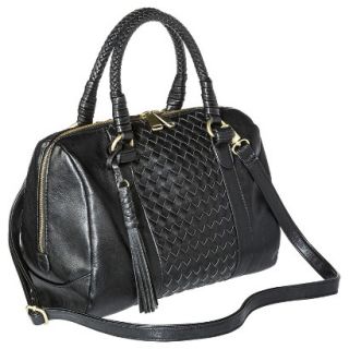 Merona Interweave Satchel Handbag   Black