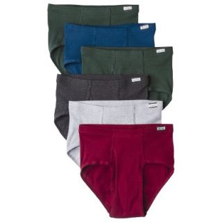 Hanes Mens 6pk Comfort Soft Waistband Mid Rise Briefs   Assorted Colors   S