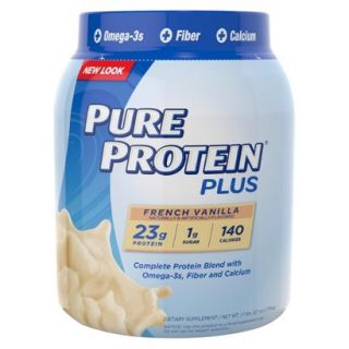 Pure Protein Plus French Vanilla Dietary Supplement Powder   27 oz