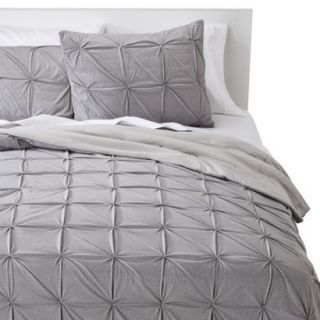 Room Essentials Jersey Reversible Quilt   Gray (Twin)