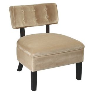 Upholstered Chair Office Star Curves Button Chair   Coffee